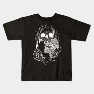 Skull Earth in Danger Kids T-Shirt